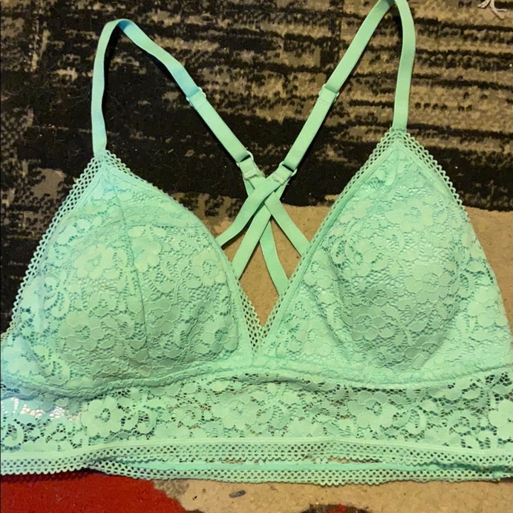 Light blue lacy bralette